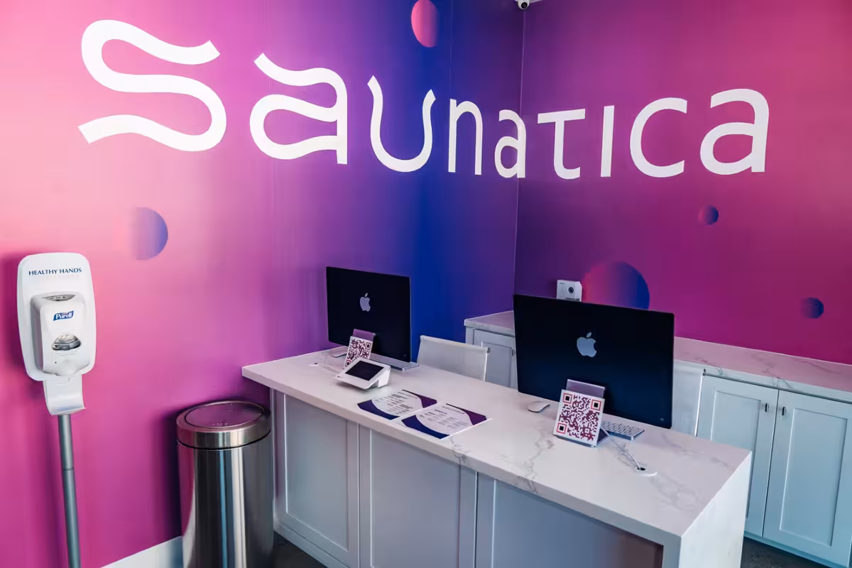 Saunatica's Costa Mesa studio reception
